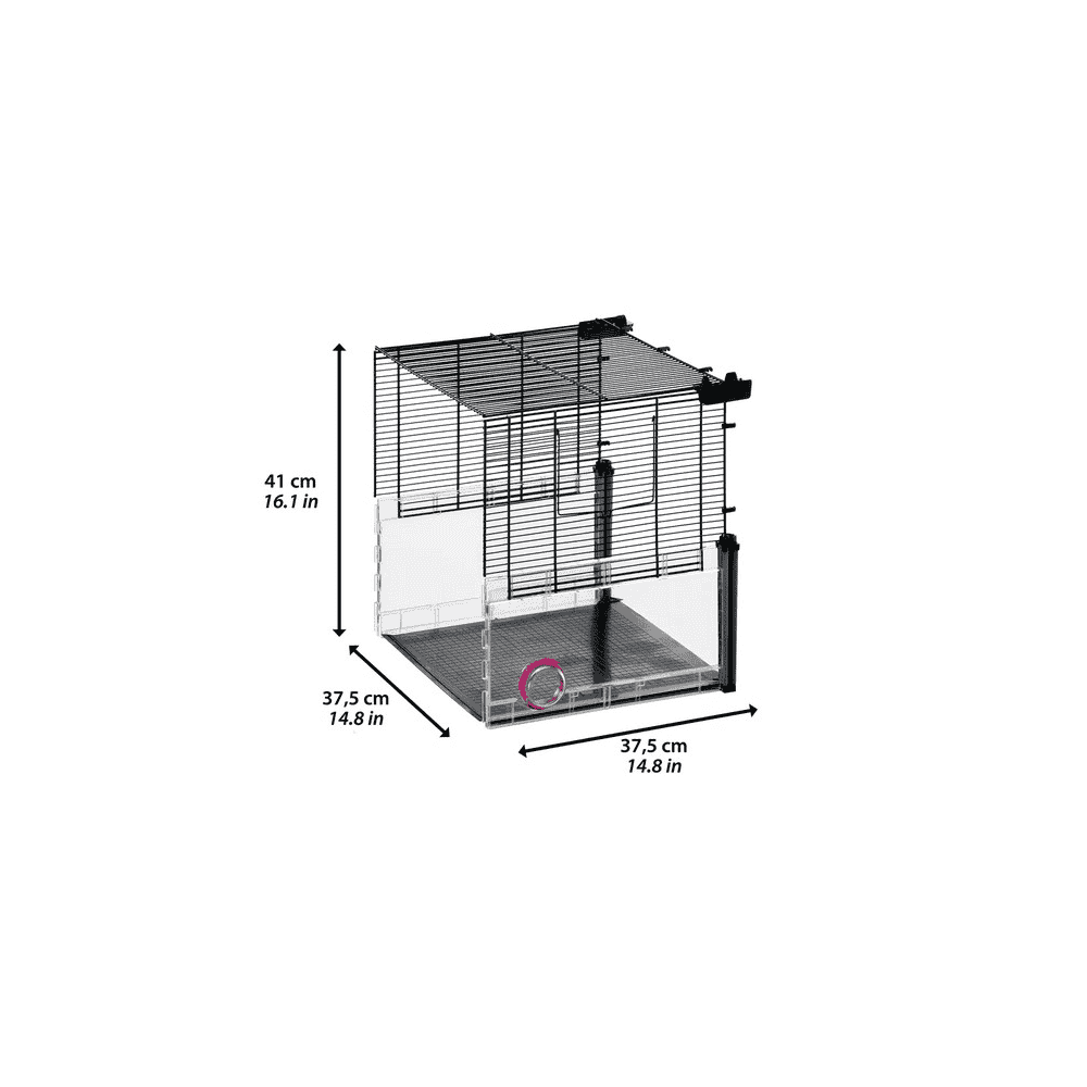 Cage pour rongeurs Multipla gris