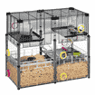 Cage pour rongeurs Multipla Crystal gris