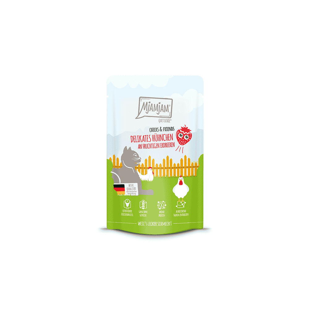 Chicks & Friends - Delikates Hühnchen an fruchtigen Erdbeeren