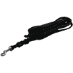 Weichleder-Pistenleine mit Handschlaufe, schwarz
