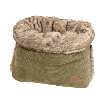 Hunde- & Katzenkörbchen Snuggle Cord / Kunstfell S