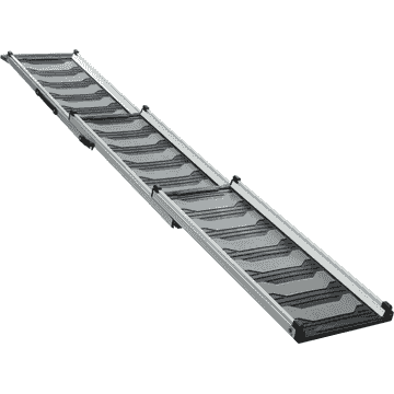 Rampe télescopique 3 marches, en aluminium/TPR