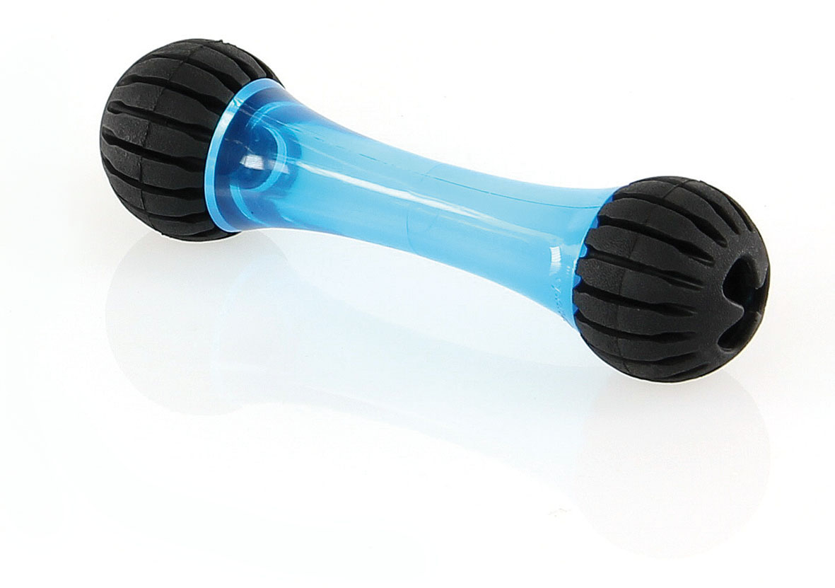 swisspet Jouet pour chiens Squezze Bone, bleu, S, l = 5 x 19cm