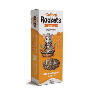 Sticks Small Rodents With Vegetables & Nuts