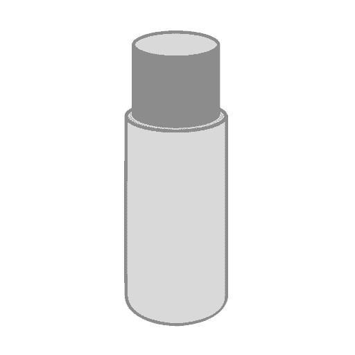 Deckenspanner Zylinder Ø 12 x 35 cm, grau