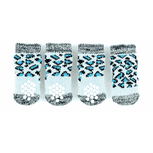 Chaussettes pour chiens avec Anti-Slip Tri, bleu clair