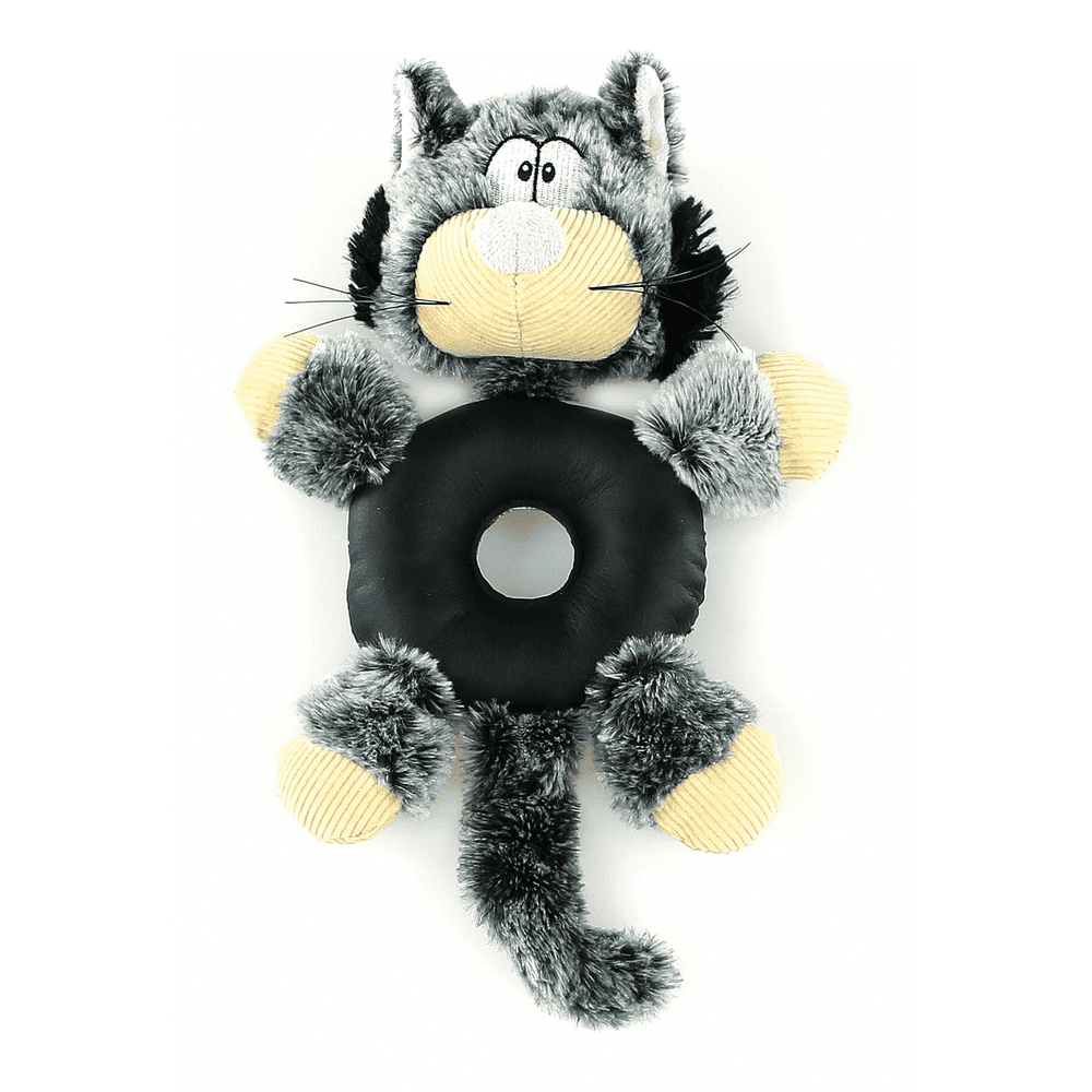 swisspet Chat en peluche, donut en cuir