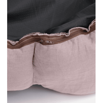 Hundebett Ronny Leinen Dusky Pink M