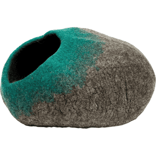 Höhle Ombre Grau/Teal