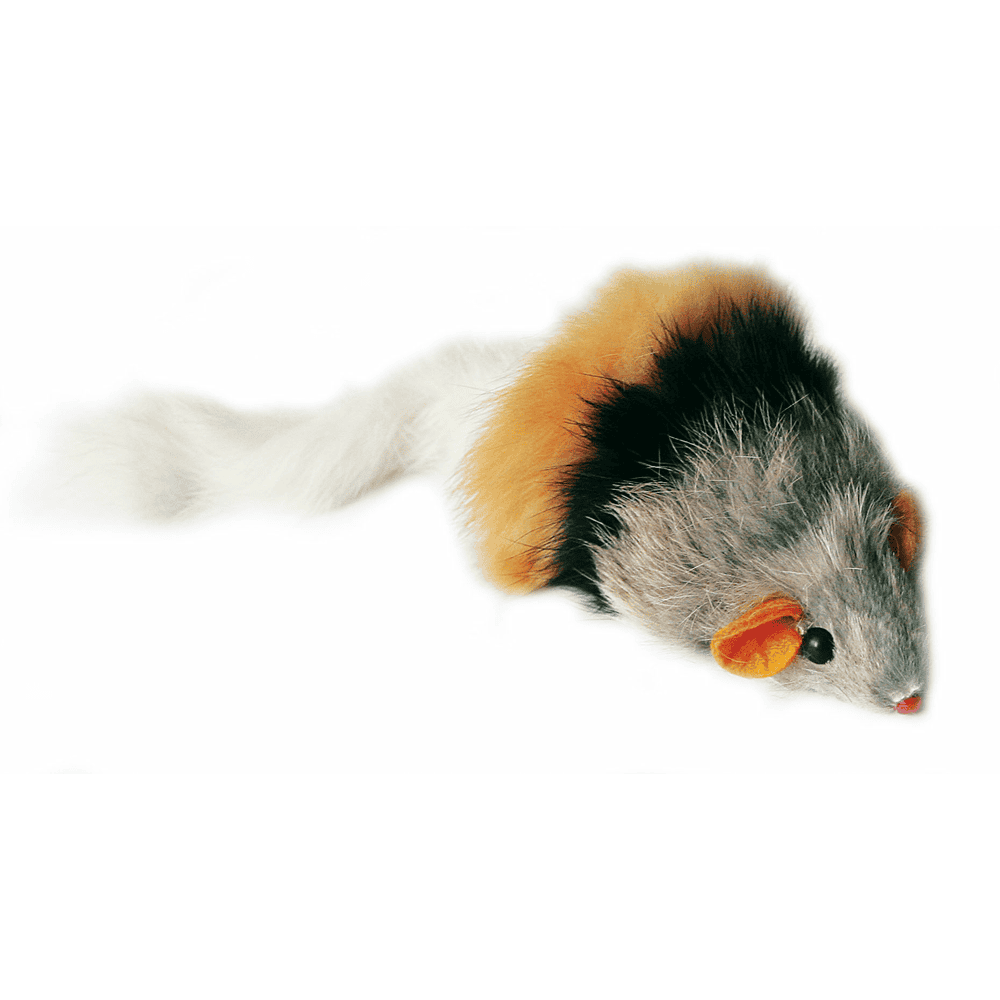 Jouet pour chats swisspet, souris en fourrure colorée