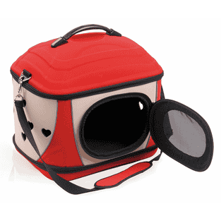 Transporttasche Rider, rot / beige