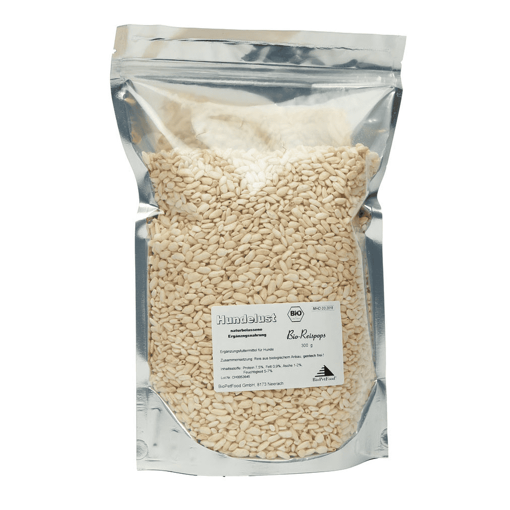 Organic rice pops