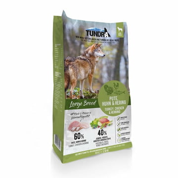 Dog Large Breed Pute, Huhn & Hering