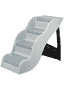Escalier en plastique gris clair