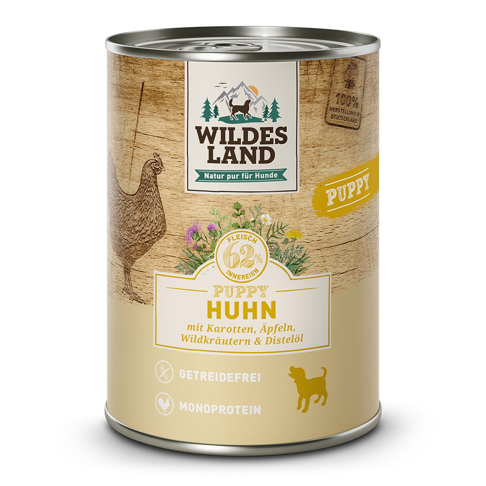 Canine Classic Puppy Huhn mit Karotten - en boîte