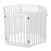 Barrière pour chiens en 4 parties, avec porte