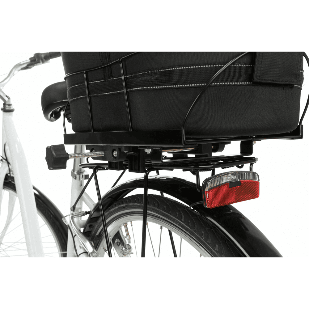Bicycle basket for luggage carrier