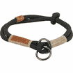 BE NORDIC Zug-Stopp-Halsband schwarz/ sand
