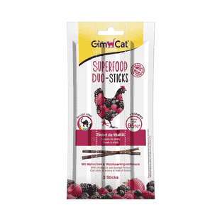 GimCat Superfood Duo-Sticks Hühnchen&Waldbeere