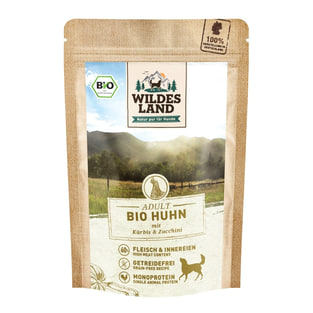 Canine Adult BIO poulet avec potiron & courgettes - en sachets