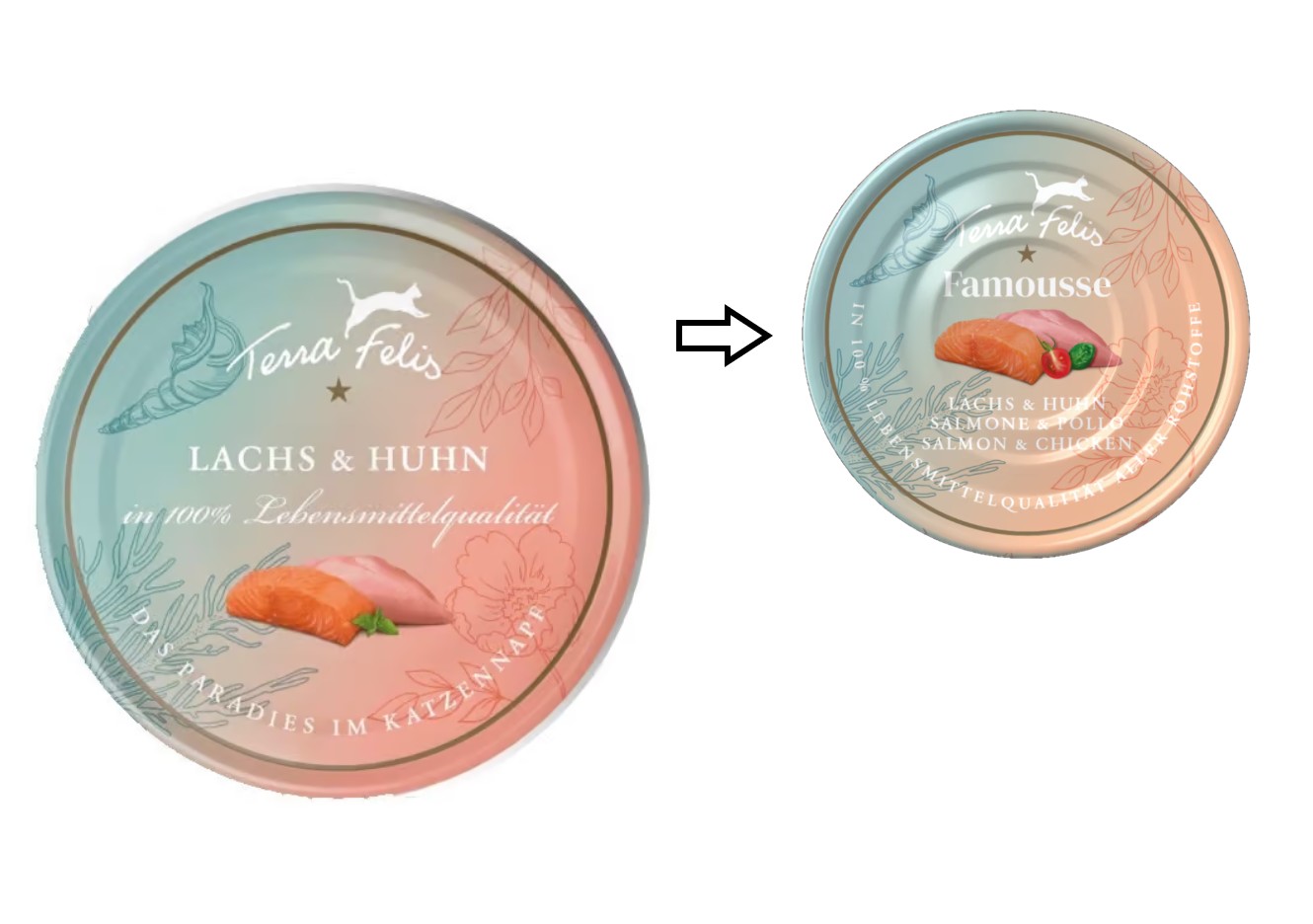 Famousse Katze getreidefrei Lachs+Huhn