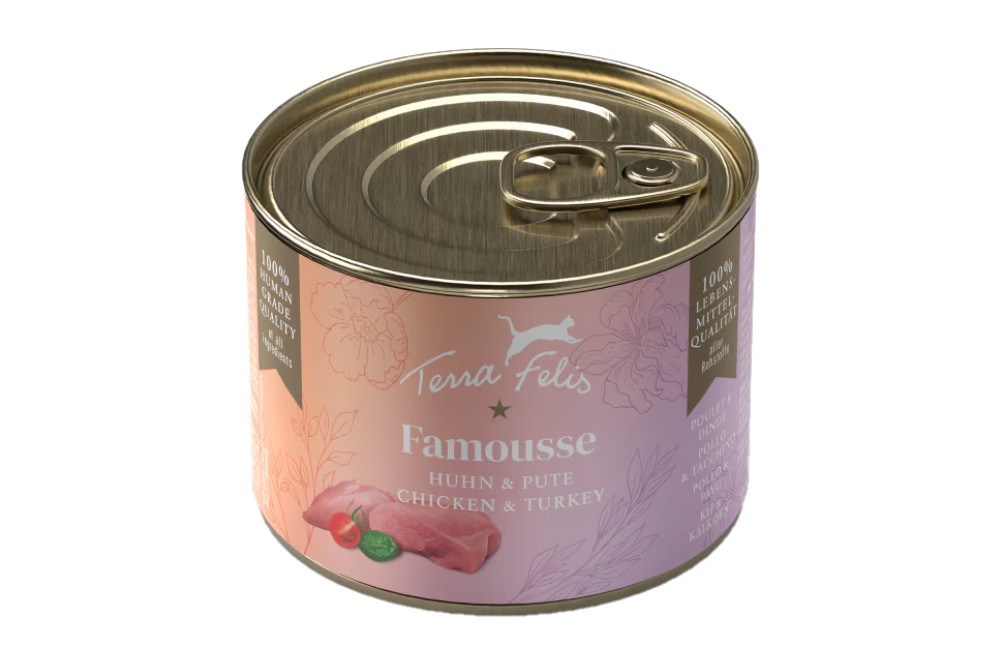 Famousse Katze getreidefrei Huhn+Pute