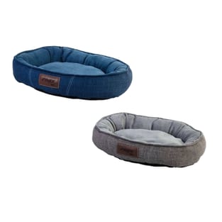 Hundebett Lounge walled oval bed