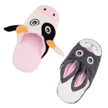 2 x Doggie's slipper toy