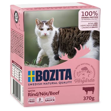 Cat Bouchées en sauce avec bœuf