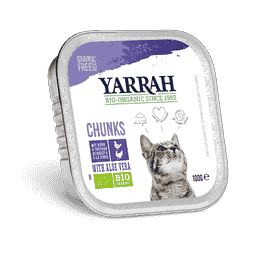 Bio Chunks mit Huhn und Truthahn für Katzen - Schale