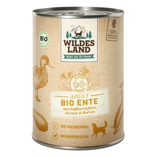 Canine Adult BIO canard avec patate douce - en boîte