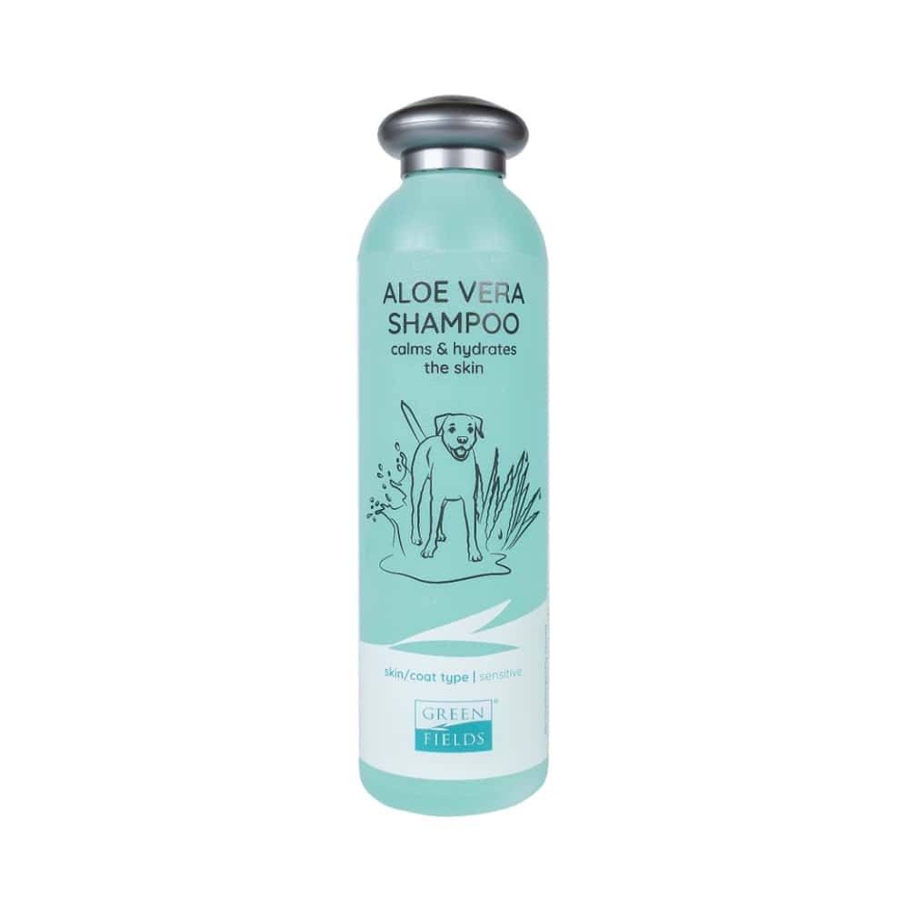Aloe Vera Shampoo calms the skin