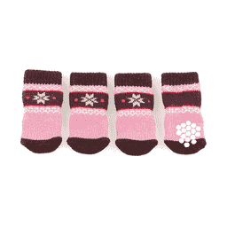 Hundesocken mit Anti-Slip Naturi, braun