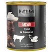 Dog menu with beef &amp; vegetables