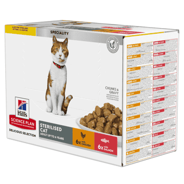 Feline Sterilised Cat Delicious Selection Salmon & Chicken - Frischebeutel