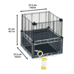 Cage pour rongeurs Multipla gris