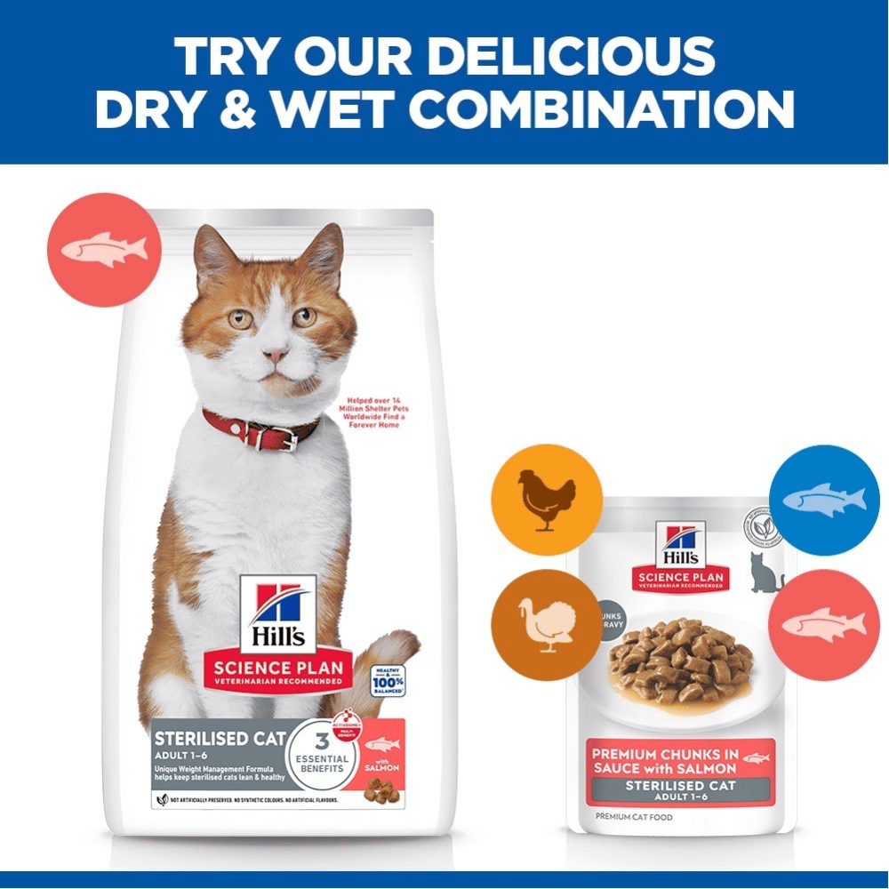 Feline Sterilised Cat Salmon - Fresh Pouches