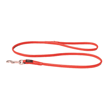 Round Classic leather leash S