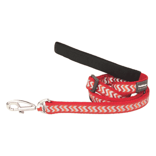Leashes Reflective Ziggy Red