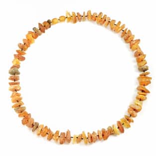 Bernsteinkette Sonne für Hunde, 20-28cm