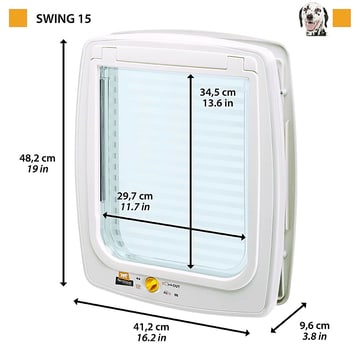 Ferplast cat-dog door Swing 15 &amp; replacement door