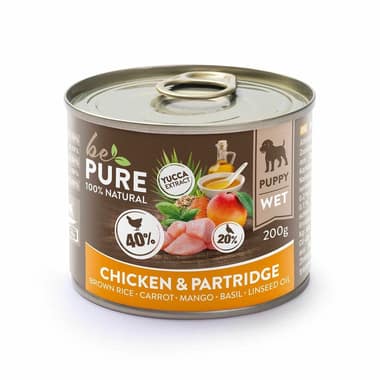 Dog Chicken, Partridge & Yucca Puppy