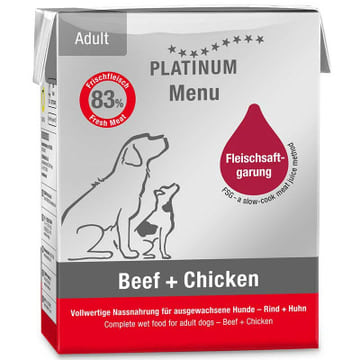 Menu Adult Beef + Chicken