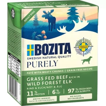 Dog NF Tetra Purely Paté, Elch
