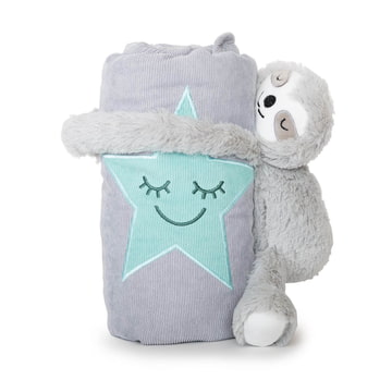 Star blanket with cuddly toy