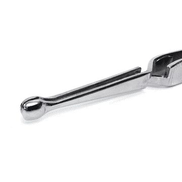 Metal tick tweezers