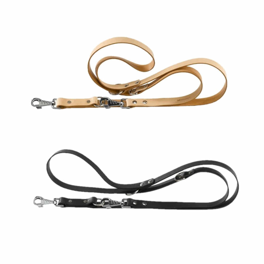 Leather leash Natural