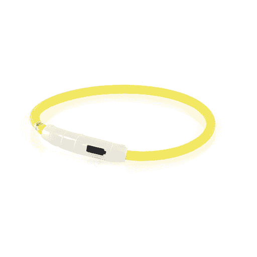 Universal-Leuchthalsband Plus D=7mm gelb