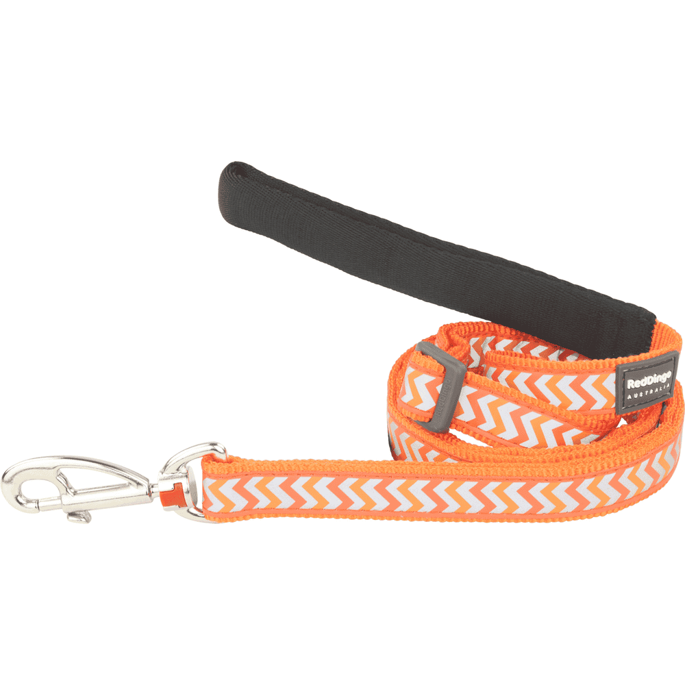 Leashes Reflective Ziggy Orange
