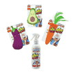 3er-Set Catnip-Spielzeug in Gemüseform plus 1 Catnip-Spray